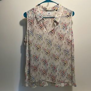 Cabi top with cami underneath